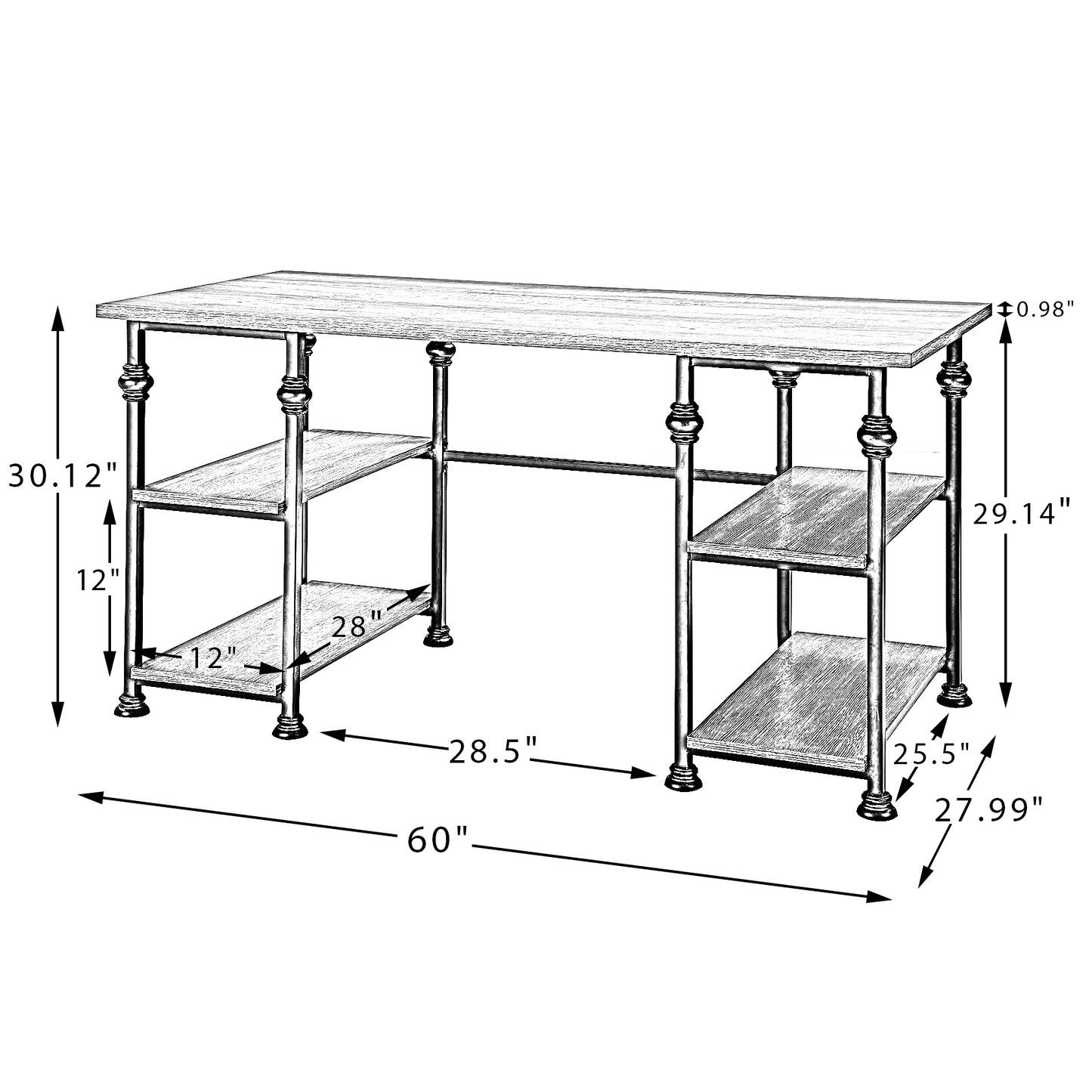 Mysia Office Writing Desk