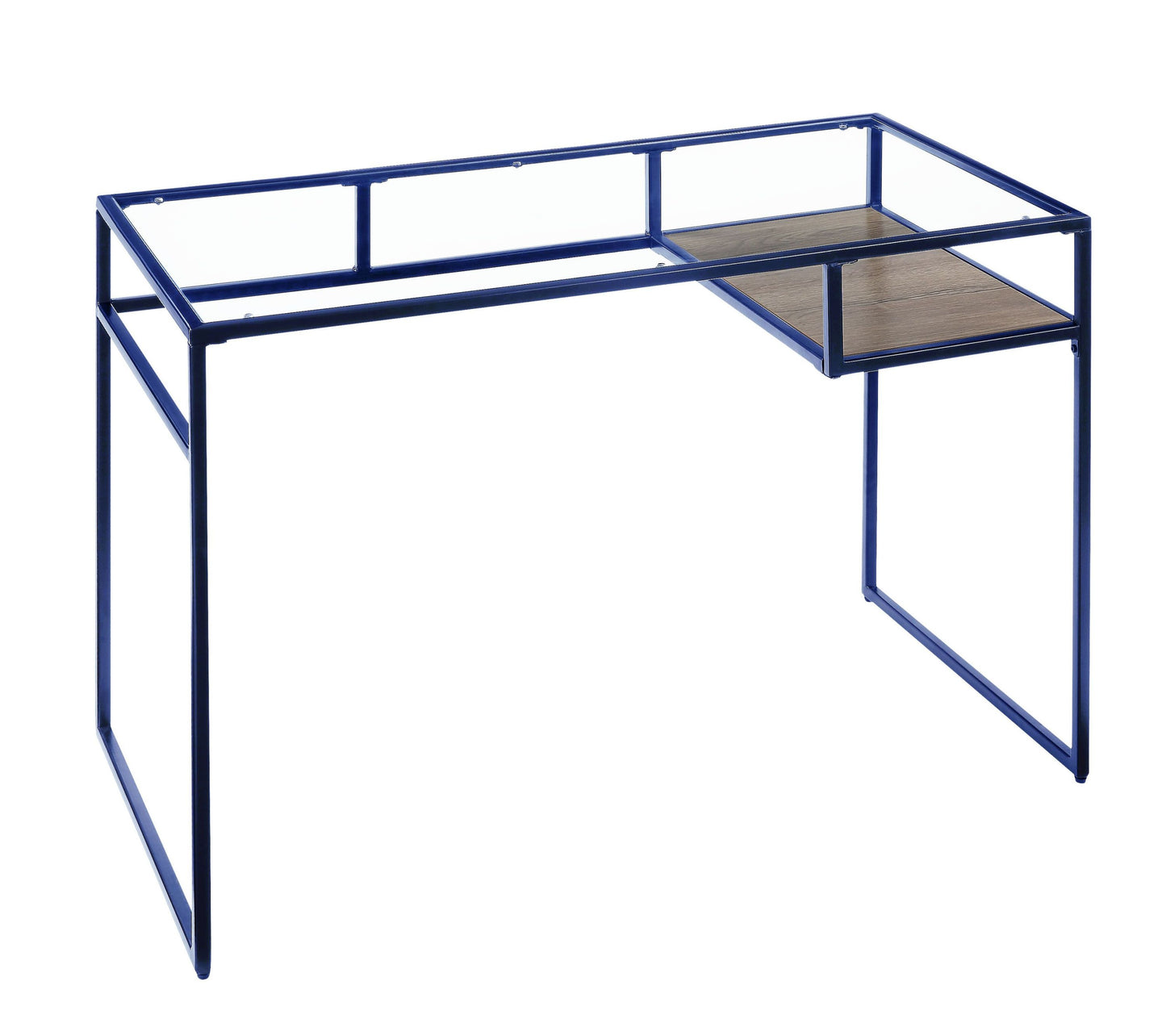 ACME Yasin Desk, Blue & Glass 92586