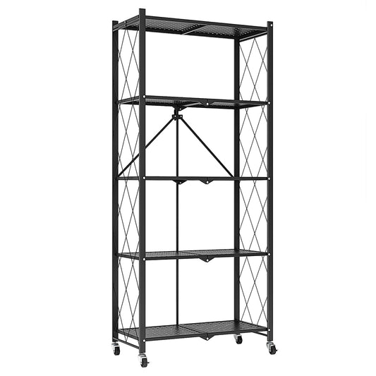 5-Shelf Foldable Storage Shelves for home