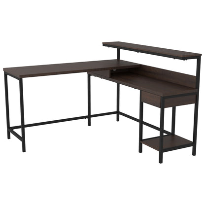 Ashley Camiburg Casual Home Office L-Desk with Storage H283-24