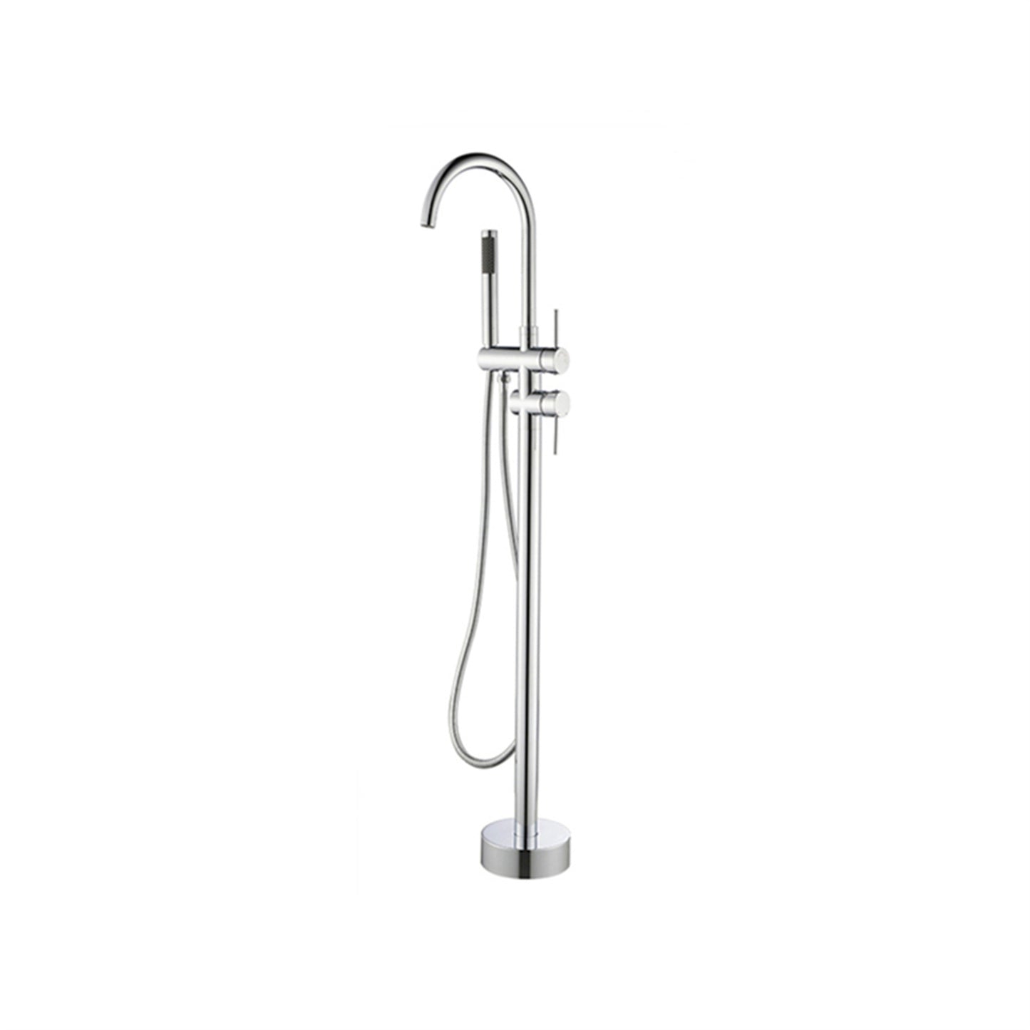 Landing Faucet Silver Metal Brass