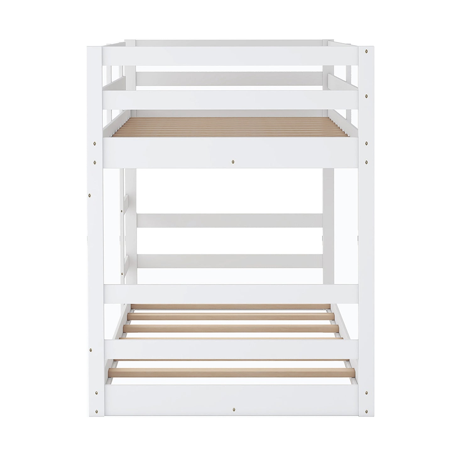 Twin Over Twin Bunk Bed with Ladder, White（OLD SKU：WF282787AAK）