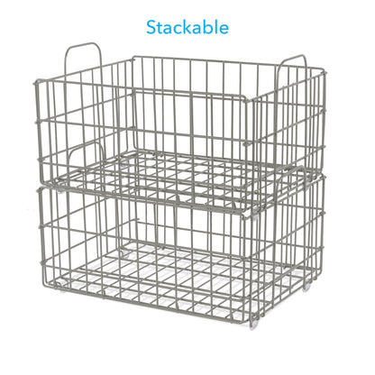 Basket - Wire / Light gray
