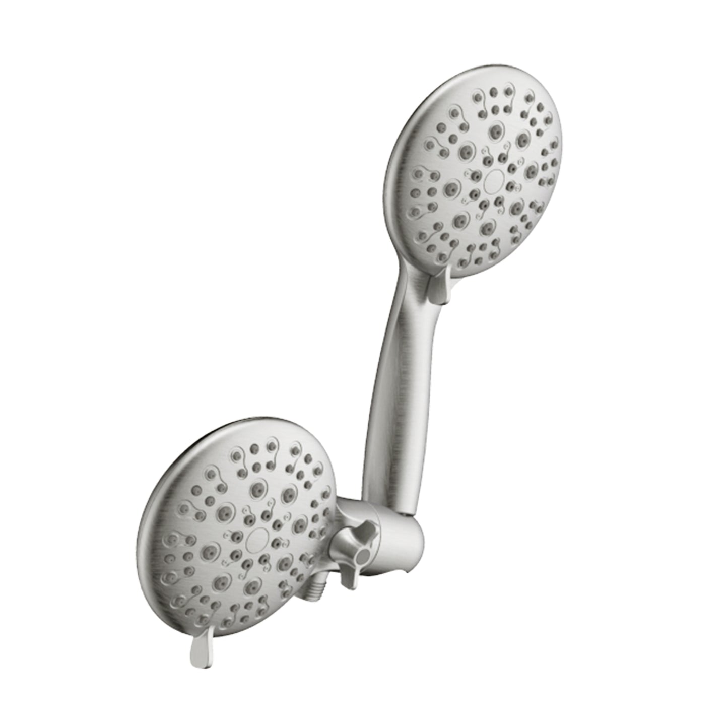 Large Amount of water Multi Function Dual Shower Head - Shower System with 4." Rain Showerhead, 6-Function Hand Shower, Brushed Nickel