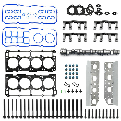 Camshaft & MDS Hemi lifters & Head Gaskets Kit For 09-15 Dodge Ram 1500 5.7L