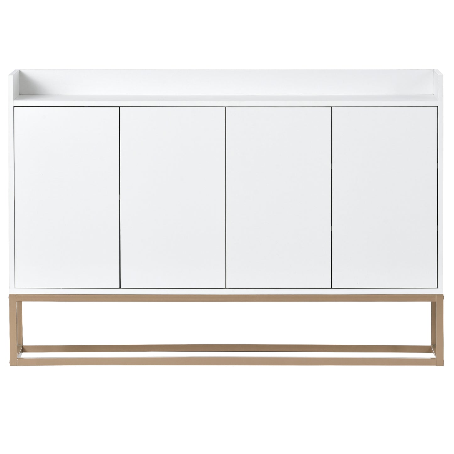 TREXM Modern Sideboard Elegant Buffet Cabinet with Large Storage Space for Dining Room, Entryway (White)