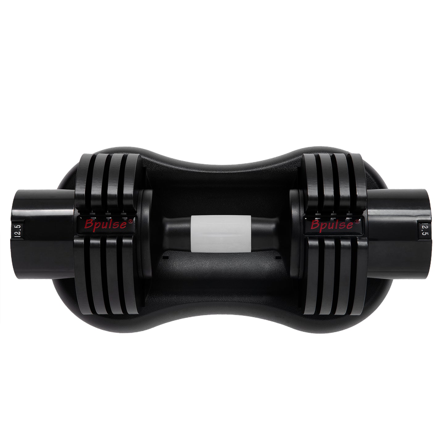 12.5KGS ADJUSTABLE DUMBBELL STEEL+PLASTIC(Adjustable range:2.5KGS,5KGS,7.5KGS,10KGS,12.5KGS)