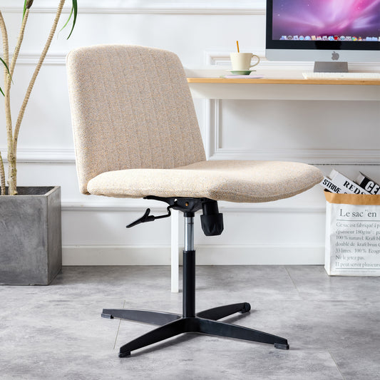 Fabric Material. Home Computer Chair Office Chair Adjustable 360 ° Swivel Cushion Chair With Black Foot Swivel Chair Makeup Chair Study Desk Chair. No Wheels