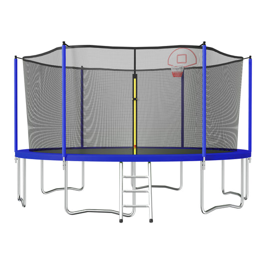 15FT trampoline blue