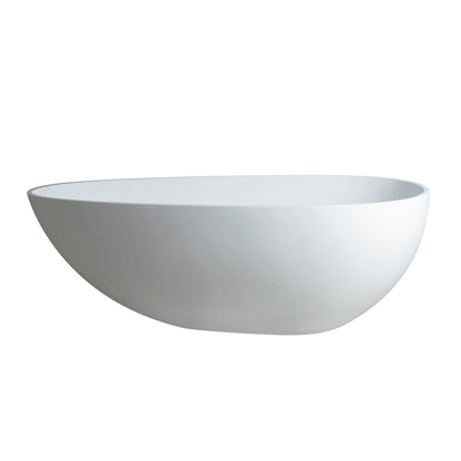 59 inch artificial stone solid surface freestanding bathroom adult bathtub