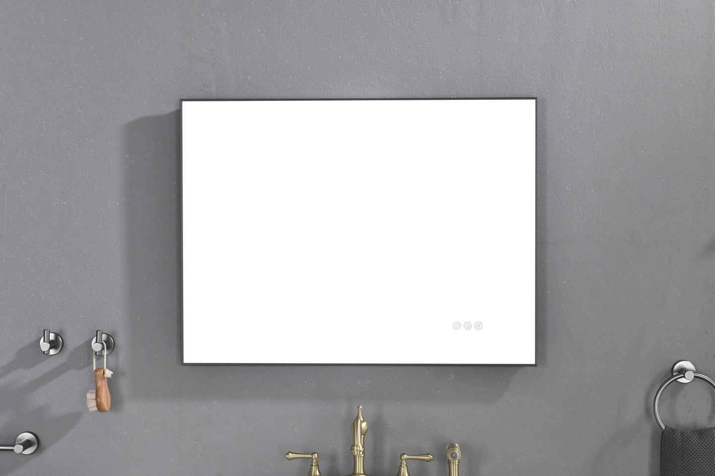 32x 24Inch LED Mirror Bathroom Vanity Mirror with Back Light, Wall Mount Anti-Fog Memory Large Adjustable Vanity Mirror