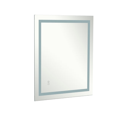 28“*36” LED Lighted Bathroom Wall Mounted Mirror with High Lumen+Anti-Fog Separately Control+Dimmer Function