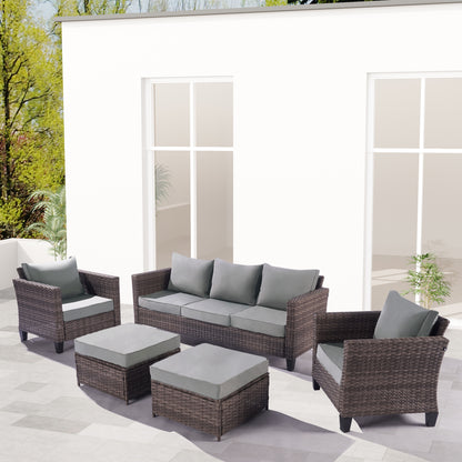 Outdoor Rattan Furniture Sofa And Table Set