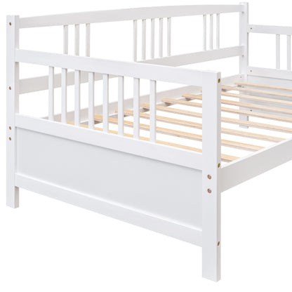 Modern Solid Wood Daybed, Multifunctional, Twin Size, White (Previous SKU: WF191899AAK)