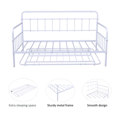 Metal Frame Daybed with trundle