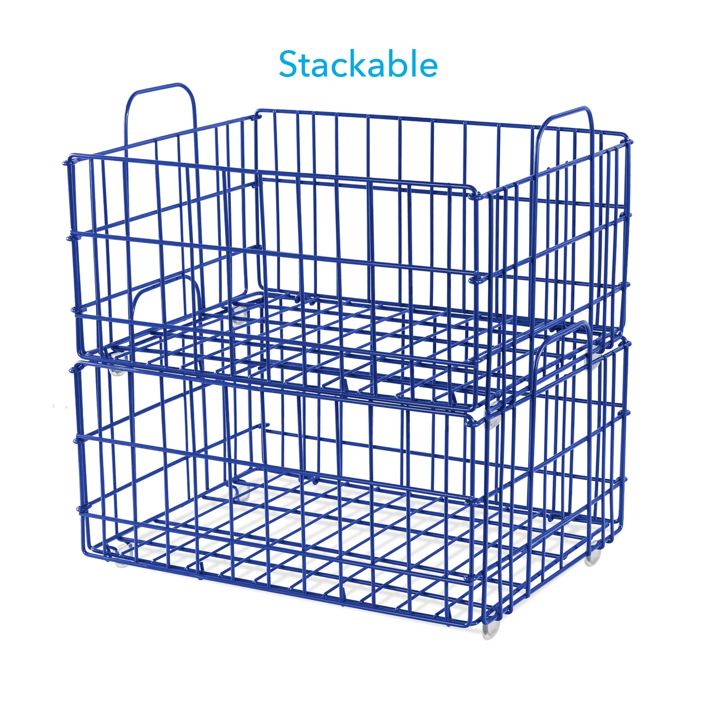 Basket - Wire / Blue