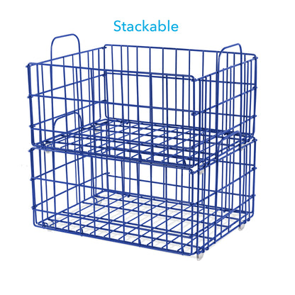 Basket - Wire / Blue