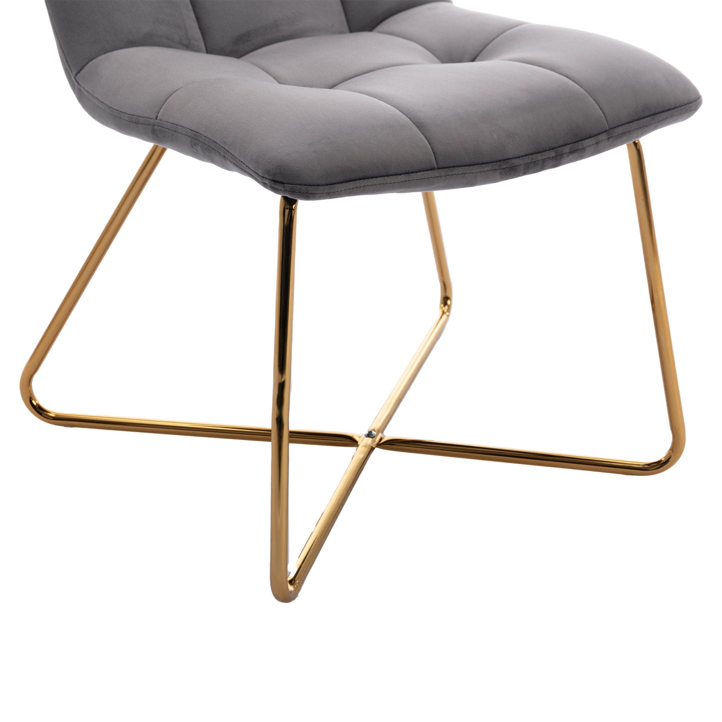 HengMing Velvet Accent Chair Retro Leisure Lounge Chair Mid Century Modern Chair Vanity Chair for Living Room Bedroom with Gold Metal Legs Salmon gray 1 PCS