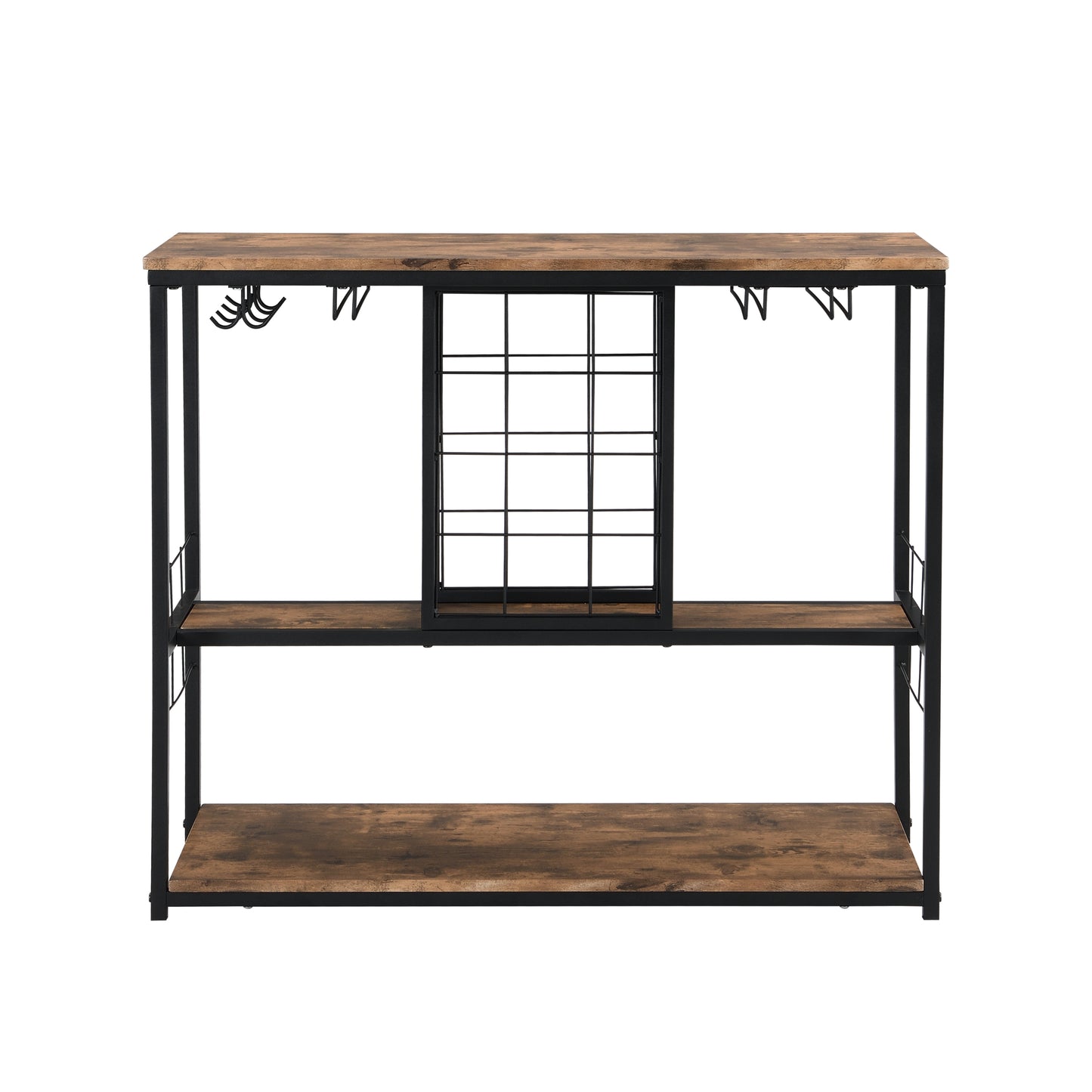 Industrial Wine Rack Kitchen Bar for Home  3 -Tier Storage Shelves