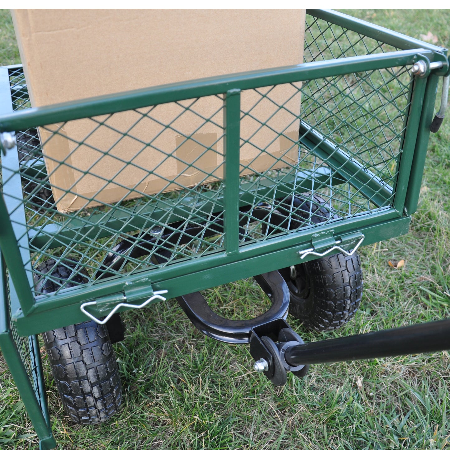 Wagon Cart Garden cart trucks make it easier to transport firewood (green)