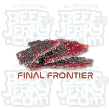 Final Frontier, Cracked Black Pepper, Gourmet Beef Jerky (8oz bag) by BeefJerky.com