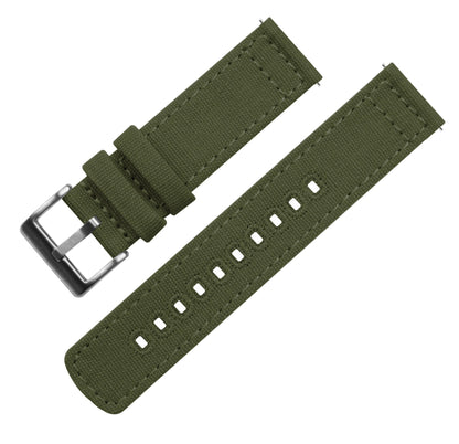 Fossil Gen 5 | Army Green Canvas by Barton Watch Bands