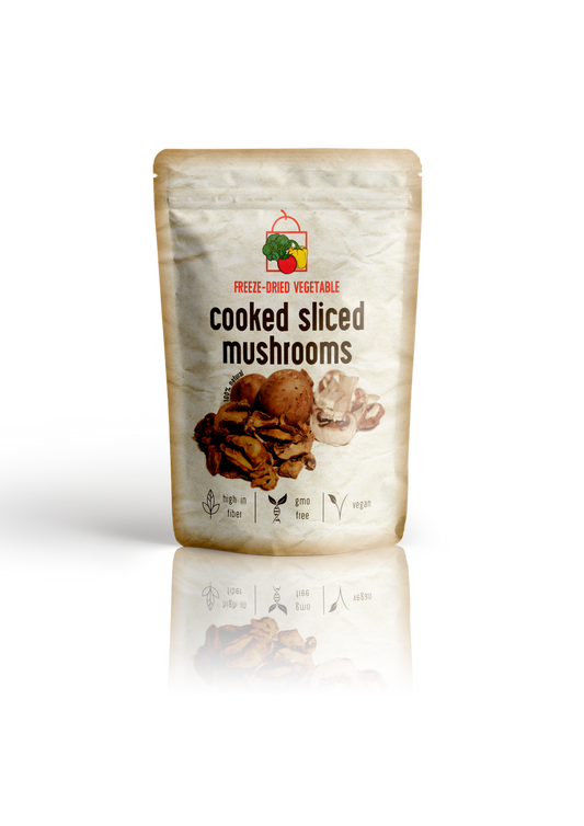Freeze Dried Sliced Mushrooms (Cooked) by The Rotten Fruit Box