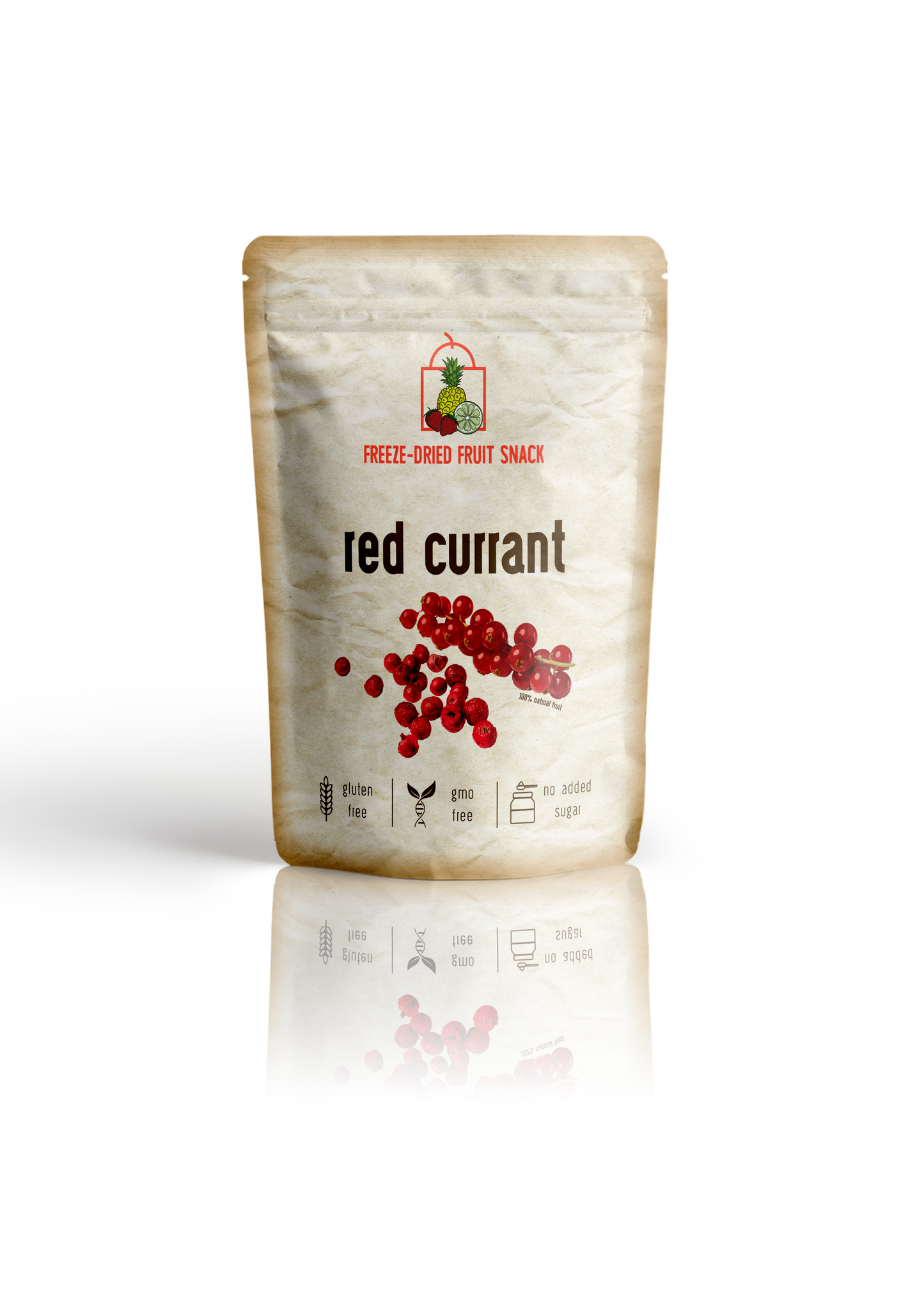 Freeze Dried Red Currant Snack Pouch by The Rotten Fruit Box