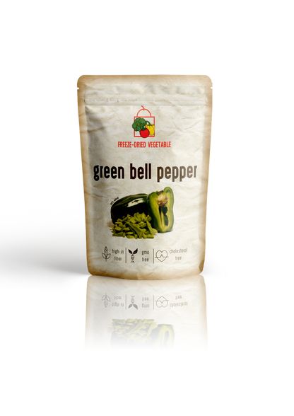 Freeze Dried Green Bell Peppers by The Rotten Fruit Box