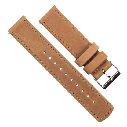 Gear S3 Classic & Frontier | Gingerbread Brown Leather & Stitching by Barton Watch Bands