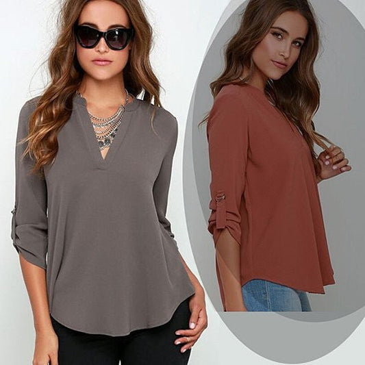 Top Notch Shirt With Notch Collar by VistaShops