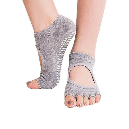 Peep Toe Yoga Socks 3 Pair Pack by VistaShops
