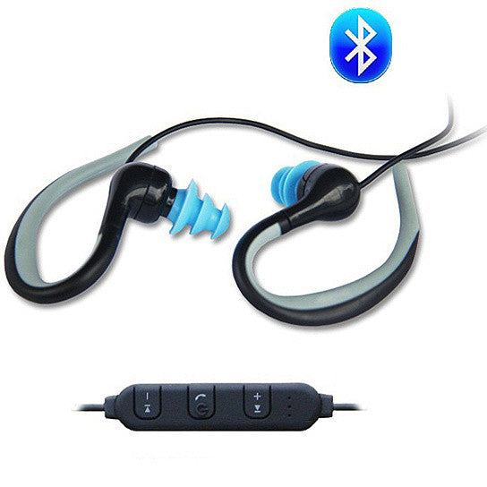 Waterproof Bluetooth Headphones with Swimmers Earplugs by VistaShops