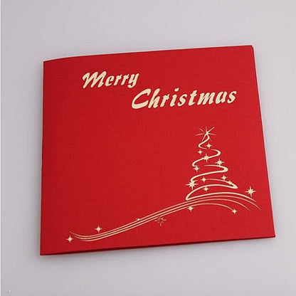 3D Christmas Tree Greeting Cards Memories Treasured Forever by VistaShops
