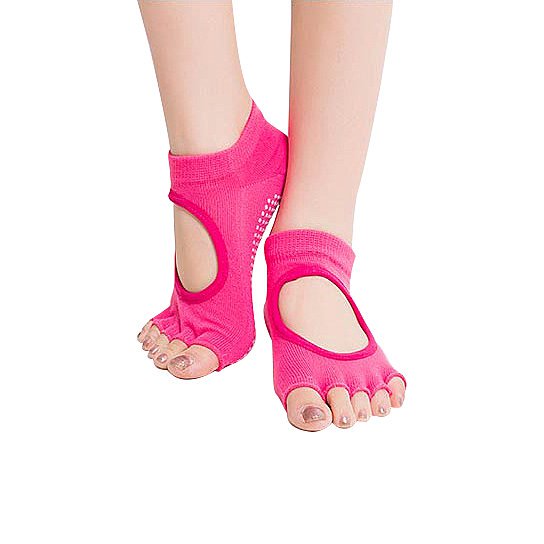 Peep Toe Yoga Socks 3 Pair Pack by VistaShops