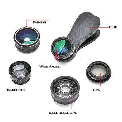 Kaleidoscope 5 In 1 Photo Magic Lens Set by VistaShops