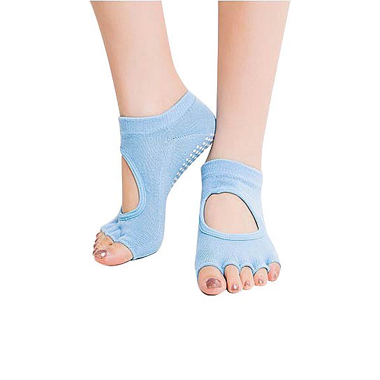 Peep Toe Yoga Socks 3 Pair Pack by VistaShops