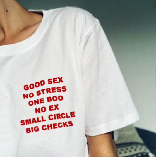 "Good Sex No Stress" Tee by White Market