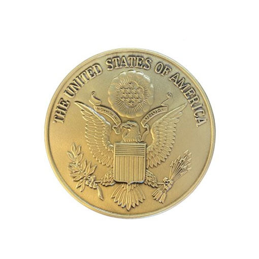 The Great Seal of the USA Brass Medallion by The Military Gift Store