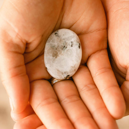 Rainbow Moonstone Worry Stone by Tiny Rituals