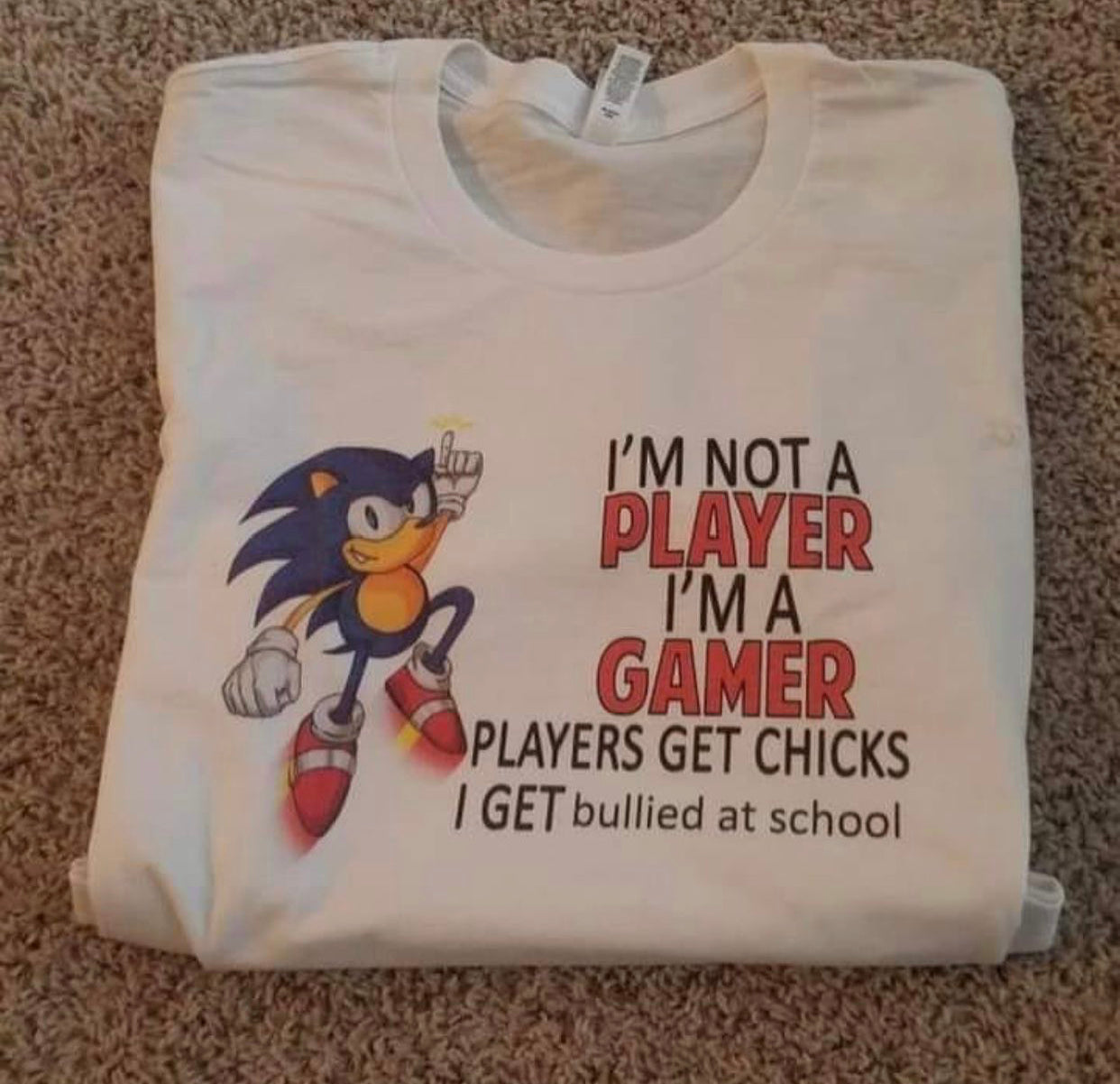 "I'm Not A Player" Tee by White Market