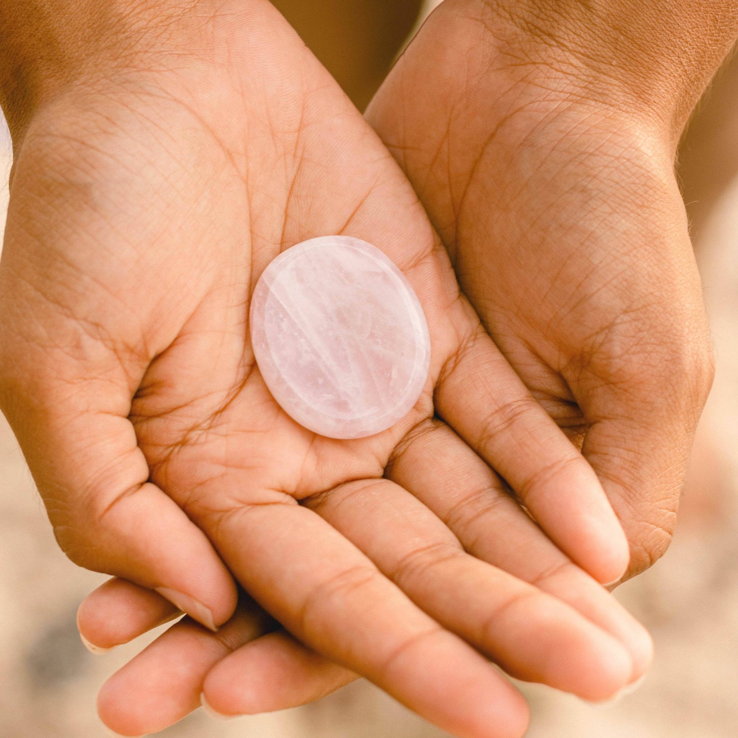 Rose Quartz Worry Stone by Tiny Rituals