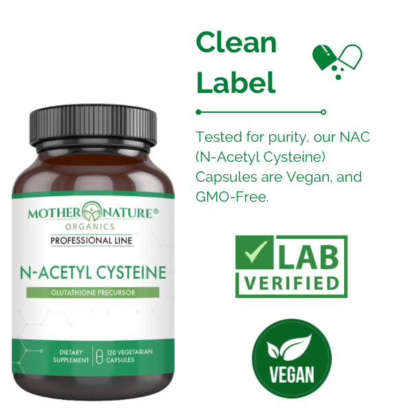 NAC (N-Acetyl Cysteine) by Mother Nature Organics