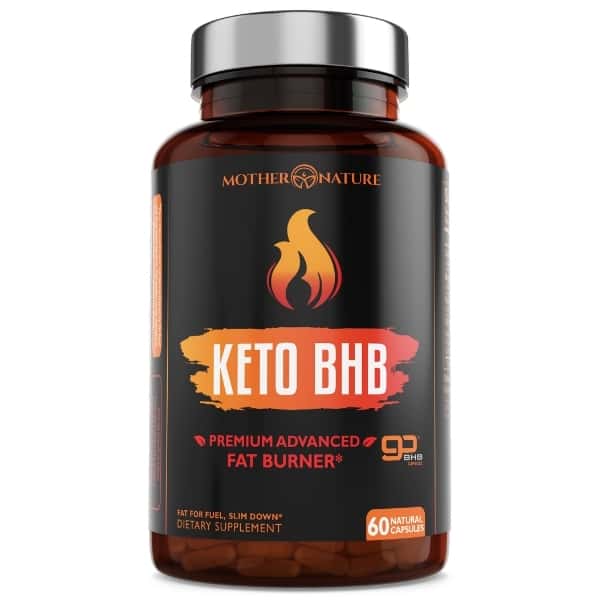 BHB Keto Exogenous Ketone Capsules by Mother Nature Organics