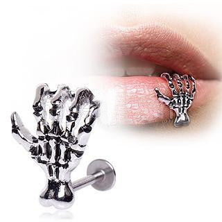 316L Surgical Steel Zombie Claw Labret / Lip by Fashion Hut Jewelry
