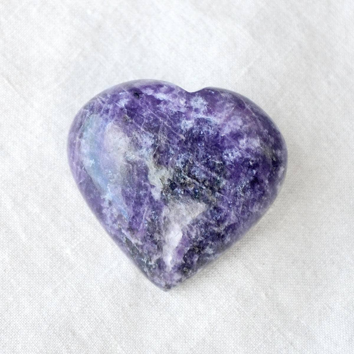 Lepidolite Heart by Tiny Rituals