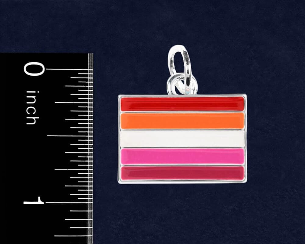 Lesbian Sunset Flag Hanging Charms by Fundraising For A Cause