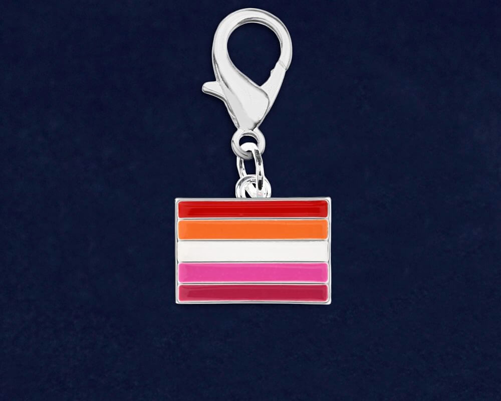 Lesbian Sunset Flag Hanging Charms by Fundraising For A Cause