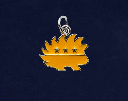 Libertarian Gold Porcupine Charms by Fundraising For A Cause