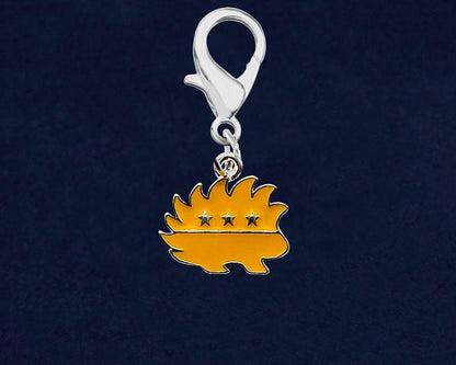 Libertarian Gold Porcupine Hanging Charms by Fundraising For A Cause